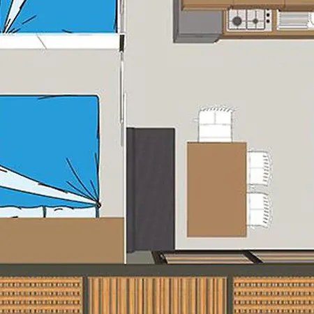 Κάμπινγκ Confortable Avec Terrasse Pour 5 Personnes - Api-1-52-388